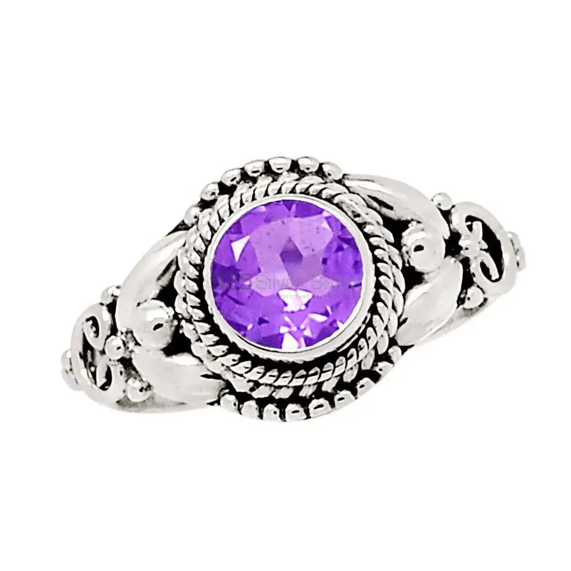 Sterling Silver Amethyst Rings 925SR2366_1