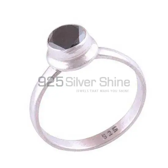 925 Sterling Silver Rings In Natural Black Onyx Gemstone 925SR3505_1