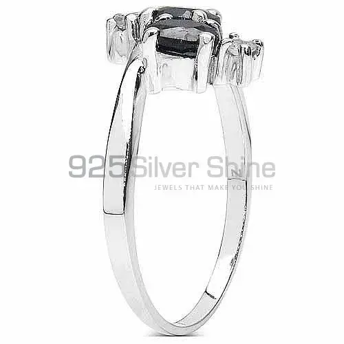 925 Sterling Silver Rings In Natural Black Onyx Gemstone 925SR3174_2