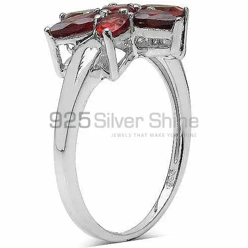 925 Sterling Silver Rings In Natural Garnet Gemstone 925SR3347_1