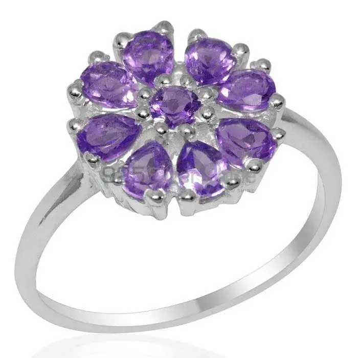 925 Sterling Silver Rings In Semi Precious Amethyst Gemstone 925SR2060_1