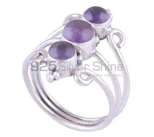 925 Sterling Silver Rings In Semi Precious Amethyst Gemstone 925SR2859_1