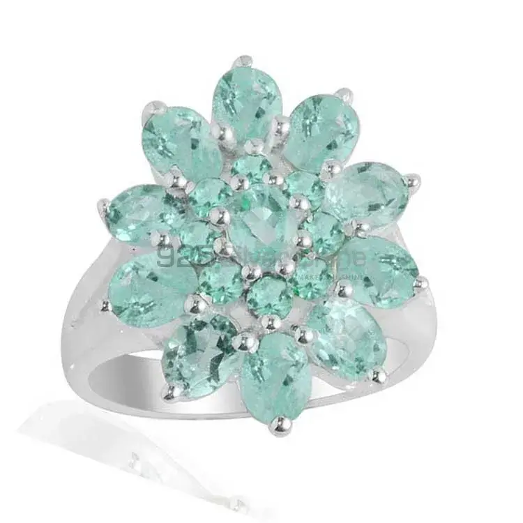 925 Sterling Silver Rings In Semi Precious Blue Topaz Gemstone 925SR2139_1