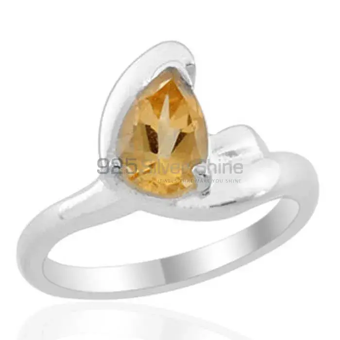 Citrine Gemstone 925 Silver Rings Jewelry 925SR1981_0