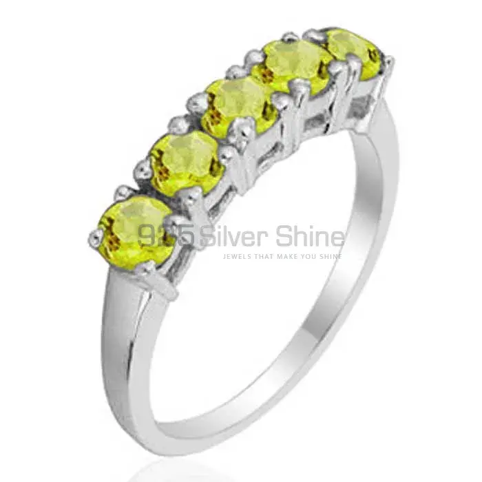 925 Sterling Silver Rings In Semi Precious Peridot Gemstone 925SR1823_1