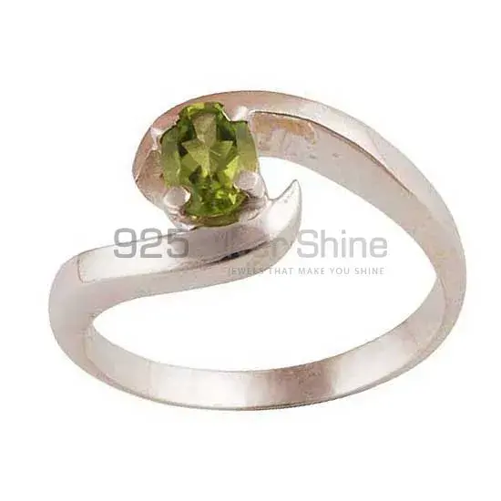 Peridot Gemstone Sterling Silver Rings For Women's 925SR3427_1