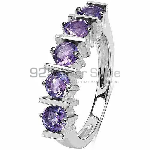 925 Sterling Silver Rings In Genuine Amethyst Gemstone 925SR3048_2