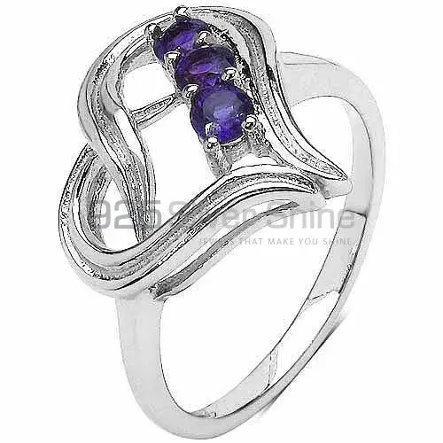 925 Sterling Silver Rings In Genuine Amethyst Gemstone 925SR3221_2