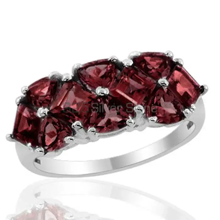 925 Sterling Silver Rings In Genuine Garnet Gemstone 925SR1854_1