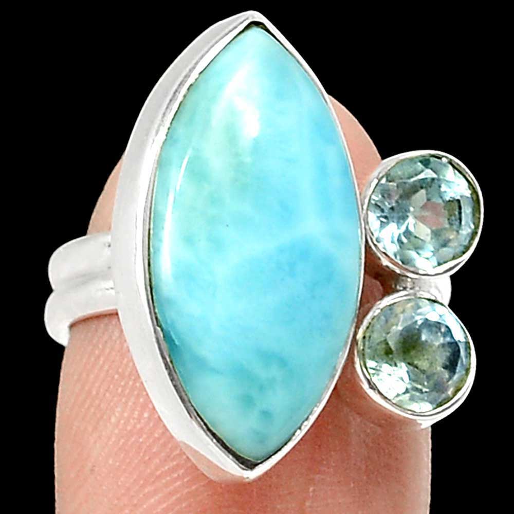 925 Sterling Silver Rings In Genuine Multi Gemstone 925SR1025