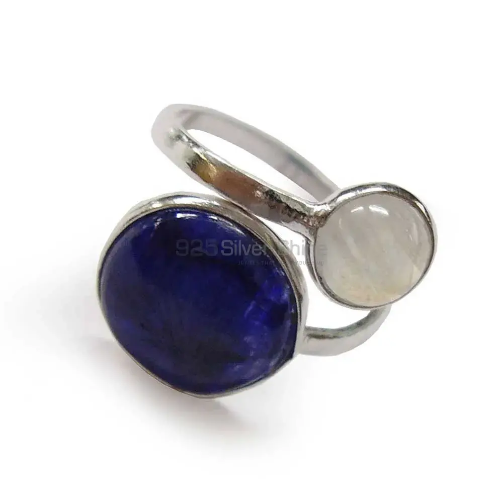 925 Sterling Silver Rings In Genuine Multi Gemstone 925SR3852_1