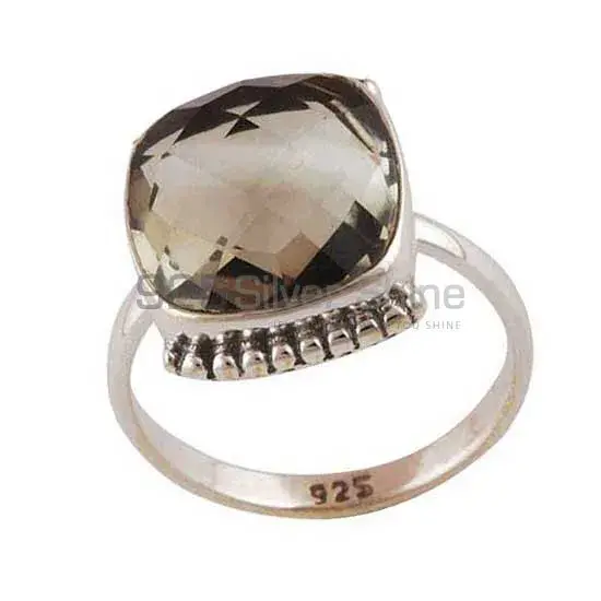 925 Sterling Silver Rings In Genuine Smoky Quartz Gemstone 925SR4046_1
