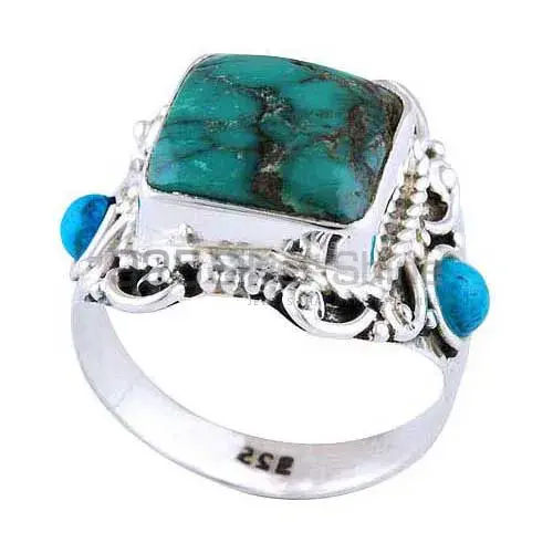 925 Sterling Silver Rings In Genuine Turquoise Gemstone 925SR2969_1