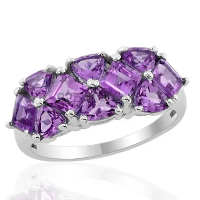 925 Sterling Silver Rings In Natural Amethyst Gemstone 925SR1852_1