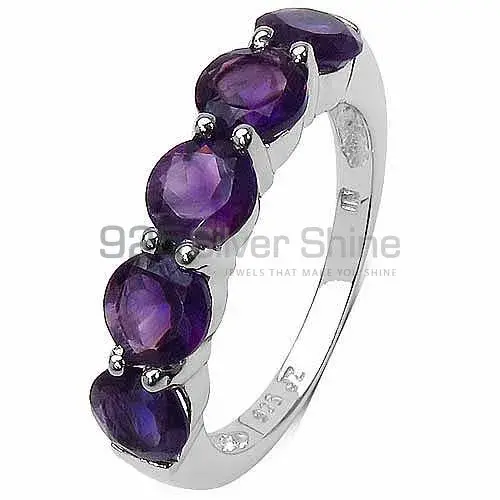 925 Sterling Silver Rings In Natural Amethyst Gemstone 925SR3298_2