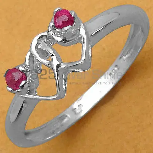 925 Sterling Silver Rings In Natural Dyed Ruby Gemstone 925SR3125_2