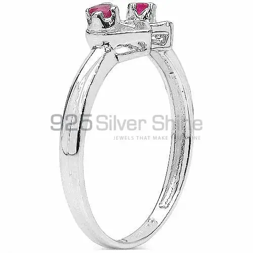 925 Sterling Silver Rings In Natural Dyed Ruby Gemstone 925SR3125_3