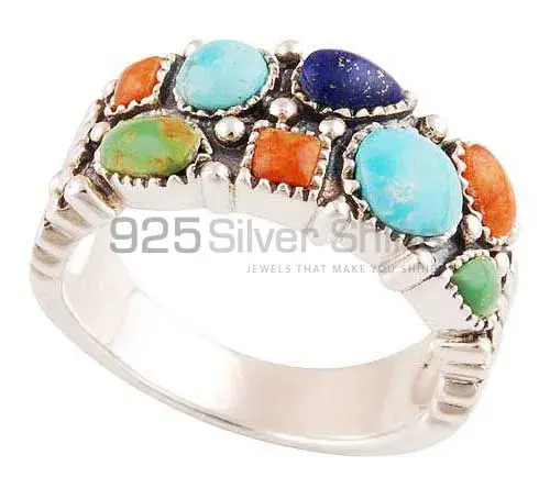 925 Sterling Silver Rings In Natural Multi Gemstone 925SR2888_1