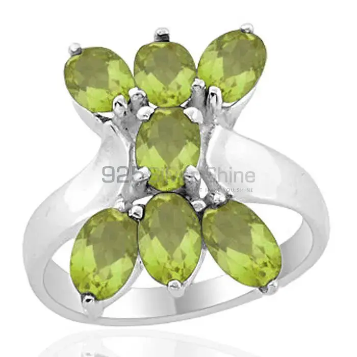 925 Sterling Silver Rings In Natural Peridot Gemstone 925SR2010_1