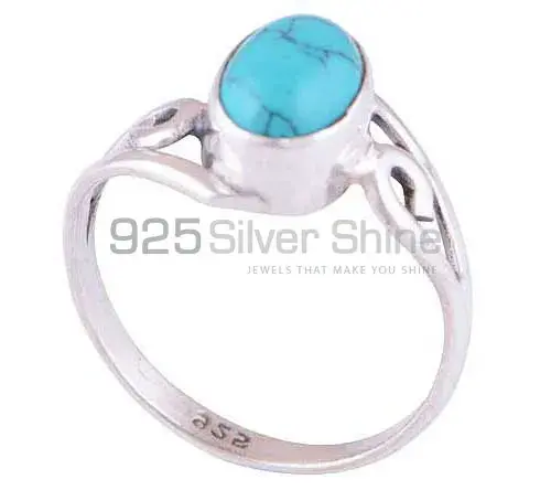925 Sterling Silver Rings In Natural Turquoise Gemstone 925SR2809_1