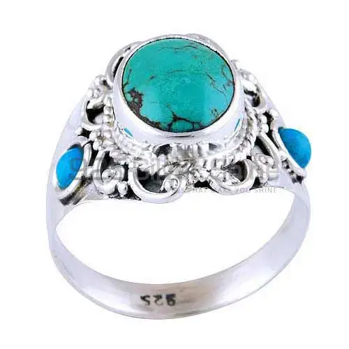 925 Sterling Silver Rings In Natural Turquoise Gemstone 925SR2967_1