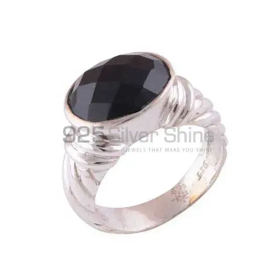 925 Sterling Silver Rings In Semi Precious Black Onyx Gemstone 925SR3457_1