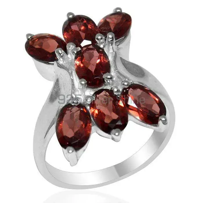 925 Sterling Silver Rings In Semi Precious Garnet Gemstone 925SR2011_1