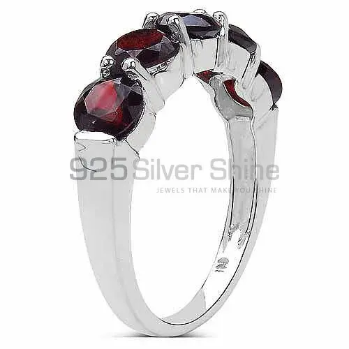 925 Sterling Silver Rings In Semi Precious Garnet Gemstone 925SR3299_1