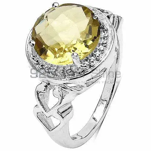 925 Sterling Silver Rings In Semi Precious Lemon Topaz Gemstone 925SR3378_2