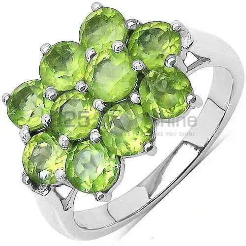 925 Sterling Silver Rings In Semi Precious Peridot Gemstone 925SR3047_0