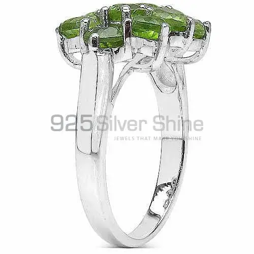925 Sterling Silver Rings In Semi Precious Peridot Gemstone 925SR3047_1