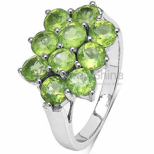 925 Sterling Silver Rings In Semi Precious Peridot Gemstone 925SR3047_2