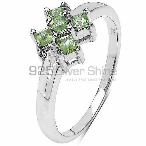 925 Sterling Silver Rings In Semi Precious Peridot Gemstone 925SR3126_0