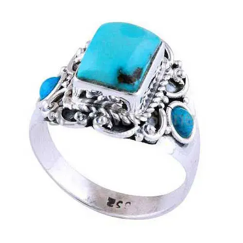 925 Sterling Silver Rings In Semi Precious Turquoise Gemstone 925SR2968_1