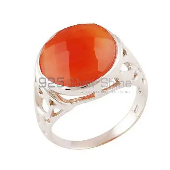 925 Sterling Silver Rings In Genuine Carnelian Gemstone 925SR3883_1