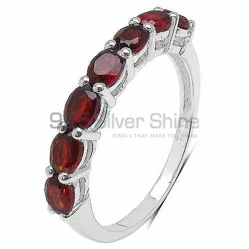 925 Sterling Silver Rings In Genuine Garnet Gemstone 925SR3373_2