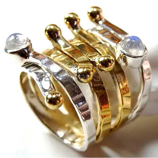 925 Sterling Silver Rings In Genuine Rainbow Moonstone 925SR3767_0