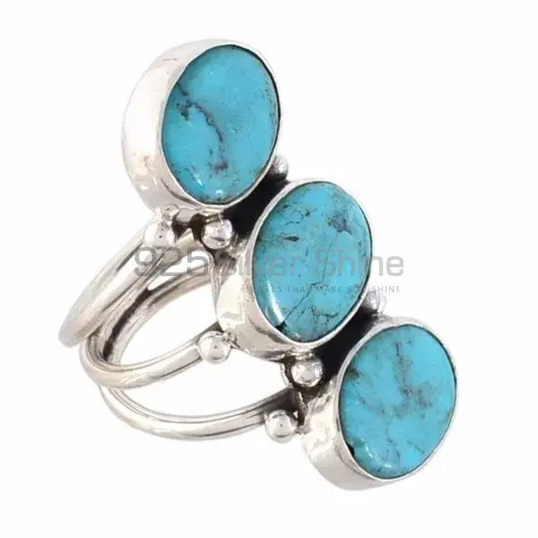 925 Sterling Silver Rings In Genuine Turquoise Gemstone 925SR3688_1
