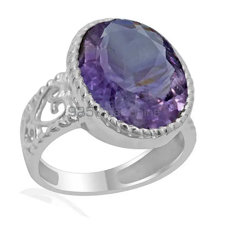 Natural Amethyst Sterling Silver Rings 925SR1925_1
