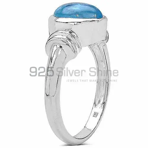 925 Sterling Silver Rings In Natural Blue Topaz Gemstone 925SR3292_1