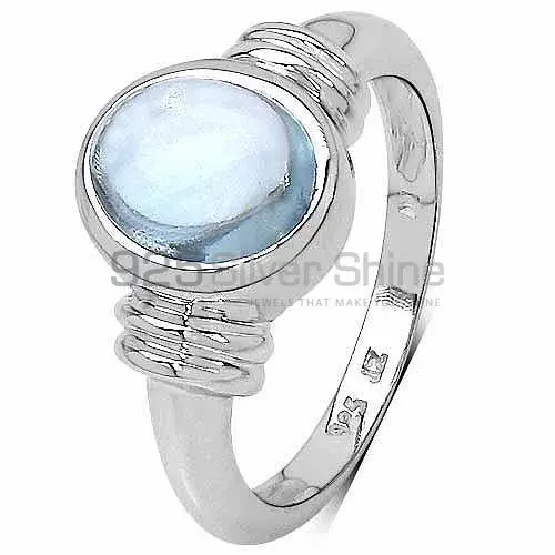 925 Sterling Silver Rings In Natural Blue Topaz Gemstone 925SR3292_2