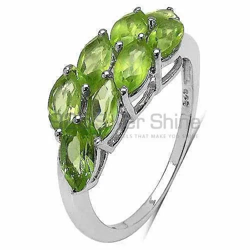 925 Sterling Silver Rings In Natural Peridot Gemstone 925SR3371_2