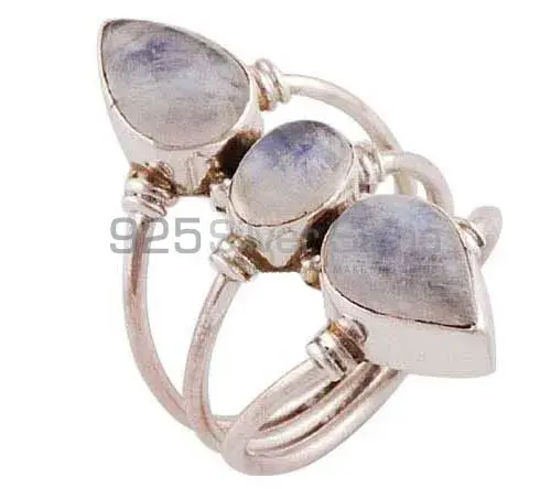 925 Sterling Silver Rings In Natural Rainbow Moonstone 925SR2803_1