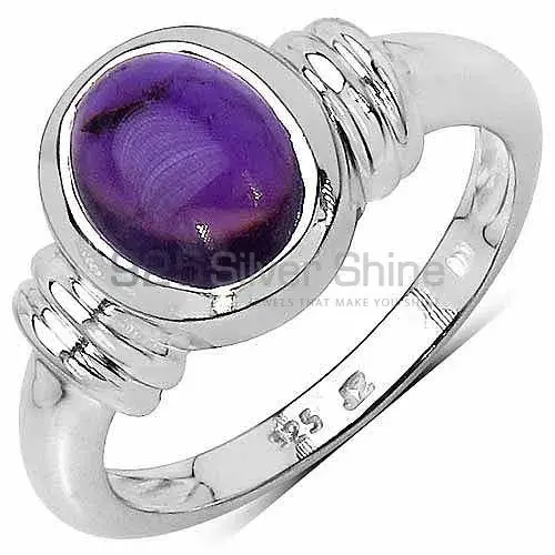 Amethyst February Birthstone Silver Rings 925SR3293_0