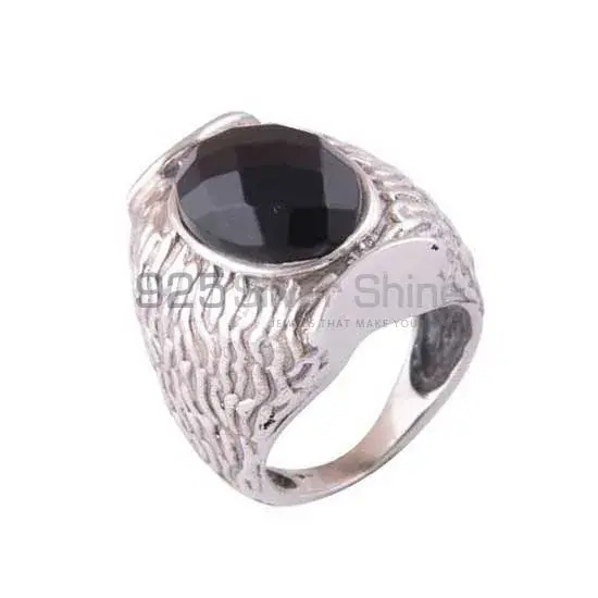 925 Sterling Silver Rings In Semi Precious Black Onyx Gemstone 925SR3530_1