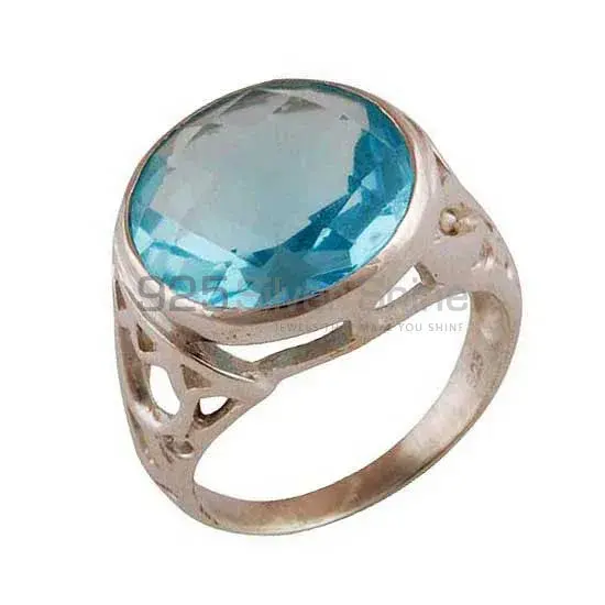 925 Sterling Silver Rings In Semi Precious Blue Topaz Gemstone 925SR3881_1