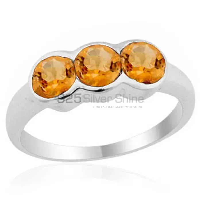 925 Sterling Silver Rings In Semi Precious Citrine Gemstone 925SR1780