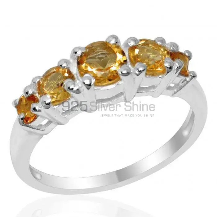 925 Sterling Silver Rings In Semi Precious Citrine Gemstone 925SR2084_0