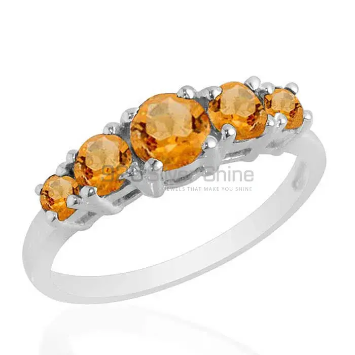 925 Sterling Silver Rings In Semi Precious Citrine Gemstone 925SR2084_1