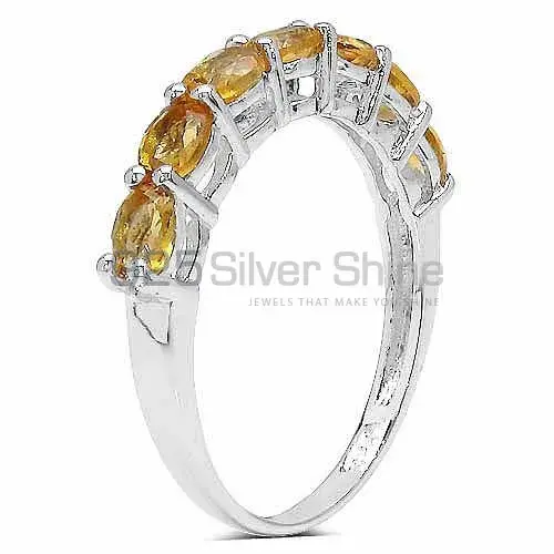 925 Sterling Silver Rings In Semi Precious Citrine Gemstone 925SR3372_1
